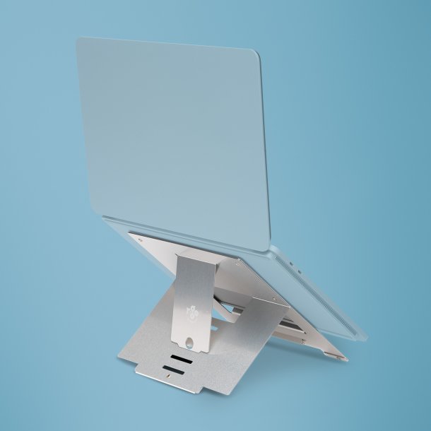 R-Go Riser Flexible Laptop Stand, adjustable, Silver