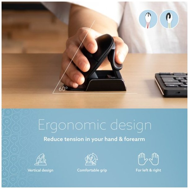 R-Go Twister Ambidextrous Mouse, Ergonomisk mus