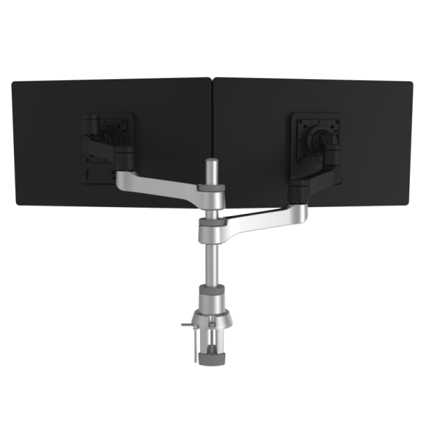 R-Go Zepher 4 Twin Monitor arm, justerbar, slv