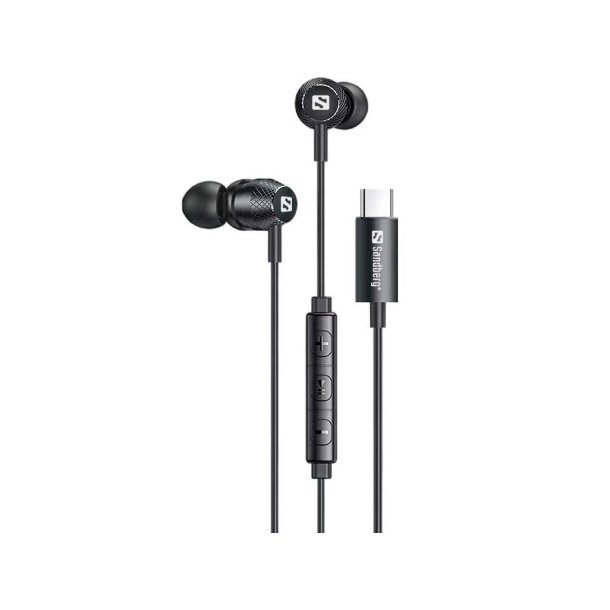 Sandberg USB-C/A In-Earset with Line-Mic
