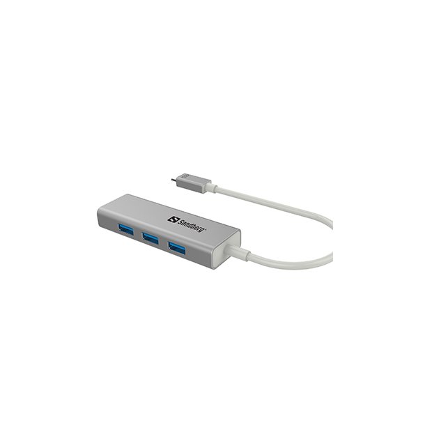 USB-C to 3 x USB 3.0 Converter, White