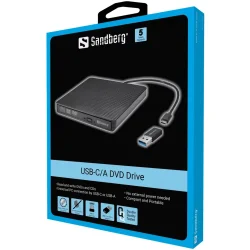 Sandberg USB-C/A DVD Drive  