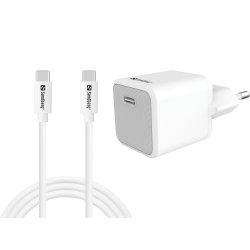 Sandberg USB-C AC Charger +USB-C>C 1M