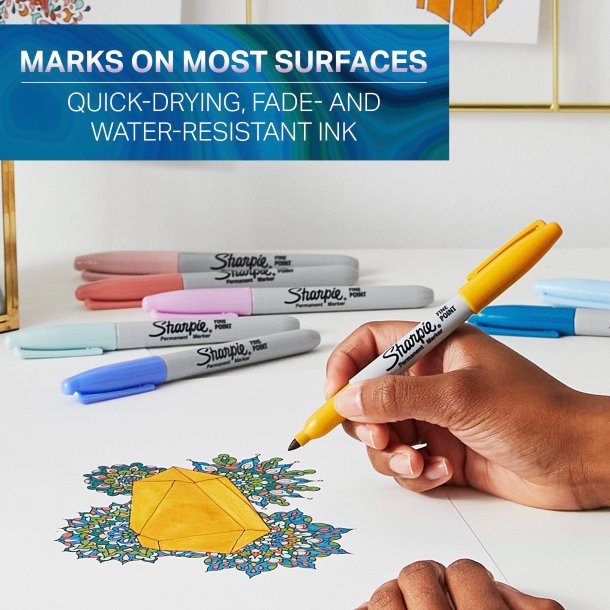 Marker Sharpie Fine 1,0mm Mystic Gems ass (12)