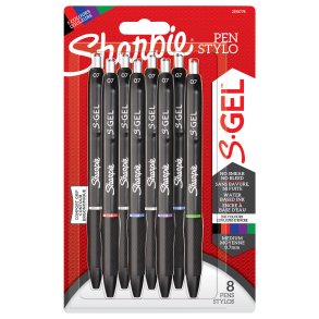 Gelpen Sharpie S-Gel 0,7 blister sort ass farver (8)