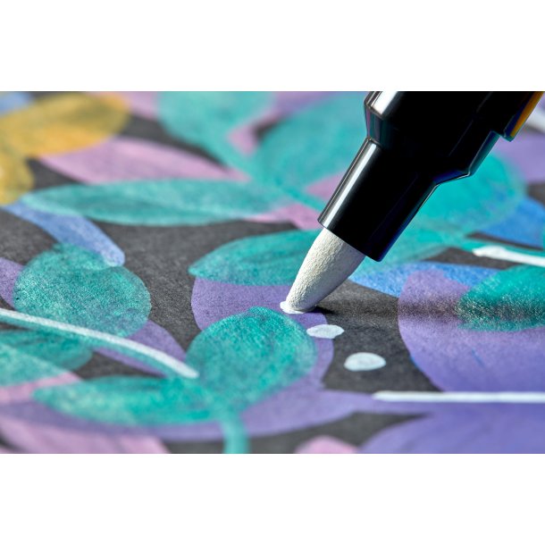 Marker Sharpie Creative Acrylic blist sort/hvid (2)