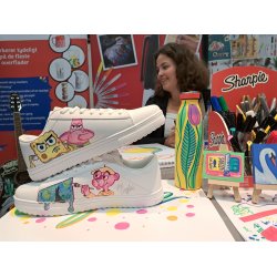 Marker Sharpie Creative Acrylic blist sort/hvid (2)