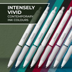 Gelpen Sharpie S-Gel 0,7 blister hvid ass farver (8)