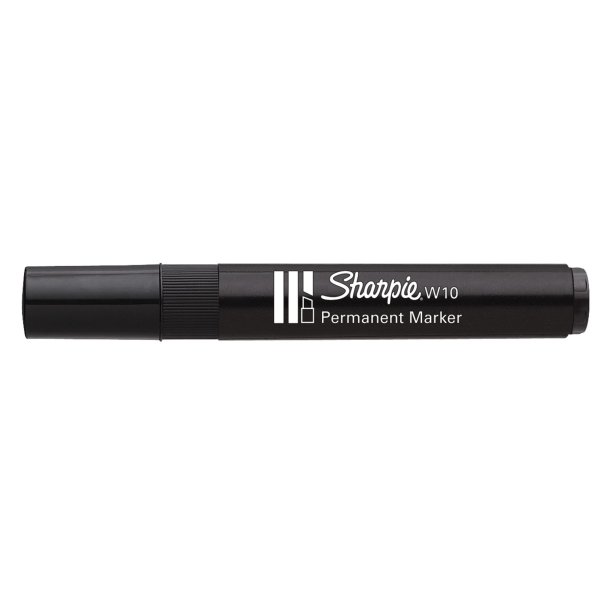 Marker Sharpie Permanent W10 skr� 1,5-5mm sort