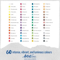 Farveblyant Mars Lumograph akvarel ass (60)