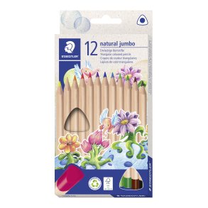 Farveblyant Noris Jumbo trekant Natur ass (12)