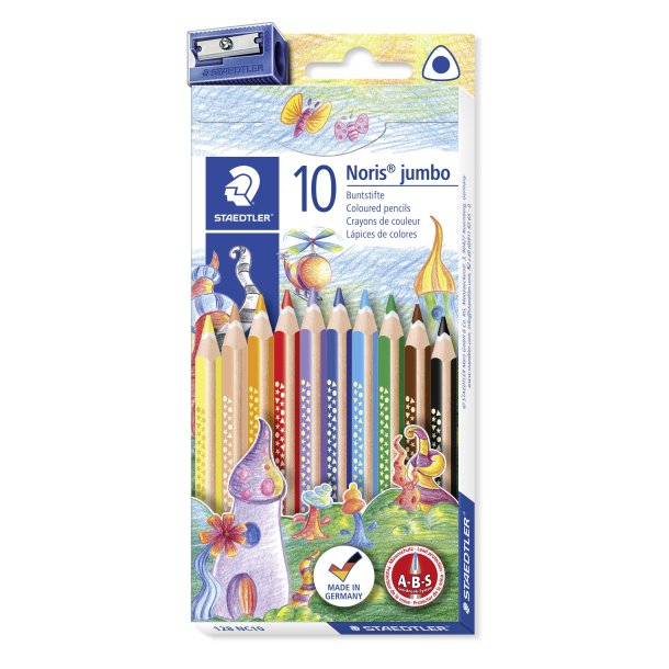 Farveblyant Noris Jumbo trekant ass (10)