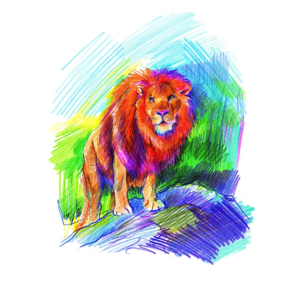 Farveblyant Noris Jumbo trekant ass (10)