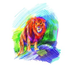 Farveblyant Noris Jumbo trekant ass (10+2)