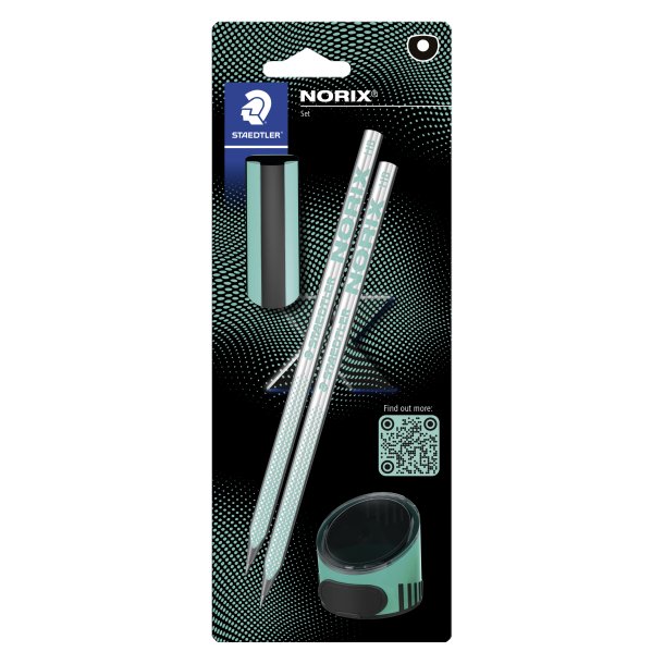 STAEDTLER Blyant Norix HB st grn blister (4)