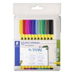 STAEDTLER Fineliner Noris skrivepen 0,6mm ass (10)