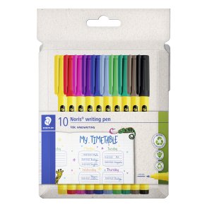 STAEDTLER Fineliner Noris skrivepen 0,6mm ass (10)