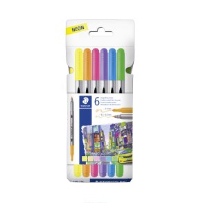 STAEDTLER Fiberpen tusser dobbelt ass (6)