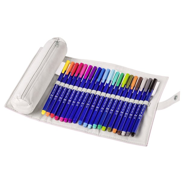 STAEDTLER Fiberpen Triplus Color m/penalhus 1mm ass (20)