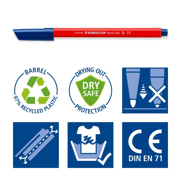 STAEDTLER Fiberpen Noris ass (20)