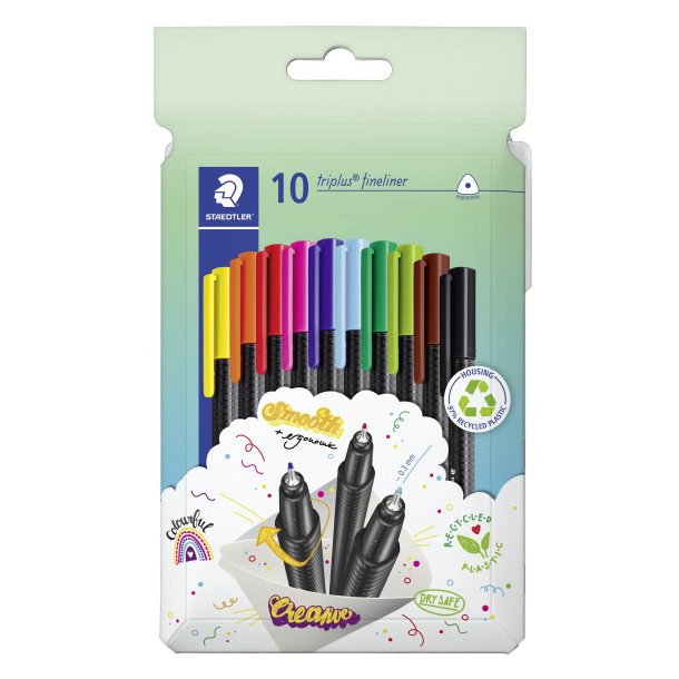 STAEDTLER Fineliner Triplus 0,3mm ass (10)