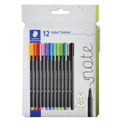 STAEDTLER Fineliner Triplus 0,3mm ass (12)