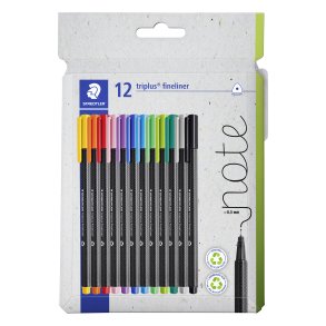 STAEDTLER Fineliner Triplus 0,3mm ass (12)