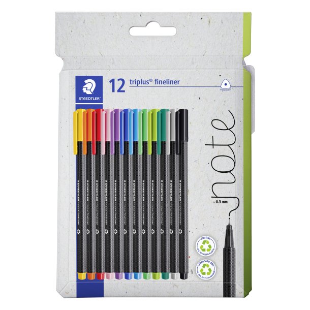 STAEDTLER Fineliner Triplus 0,3mm ass (12)