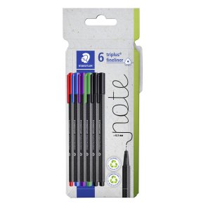 STAEDTLER Fineliner Triplus 0,3mm ass (6)