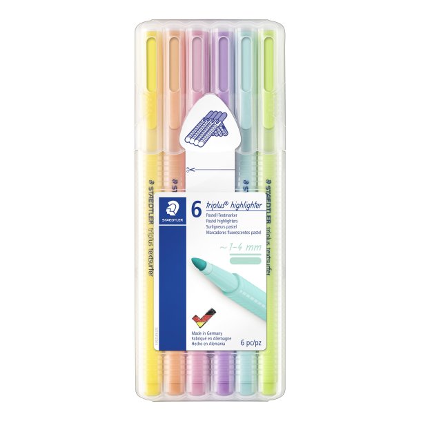 Overstregningspen Textsufer Triplus pastel ass (6)