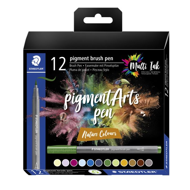 Brush pen Pigment Arts natur ass (12)