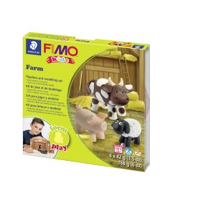 Modeller Fimo Kids Bondegrd 4x42g (4)