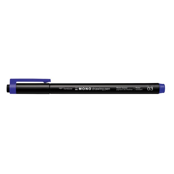 Fineliner Tombow MONO drawing 03 bl�