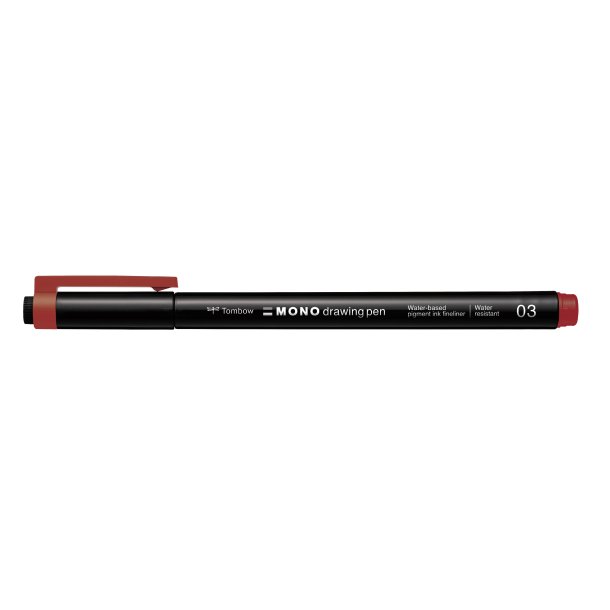 Fineliner Tombow MONO drawing 03 r�d