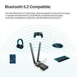 Archer TX20E AX1800 Wi-Fi 6 Bluetooth 5.2 PCIe Adapter