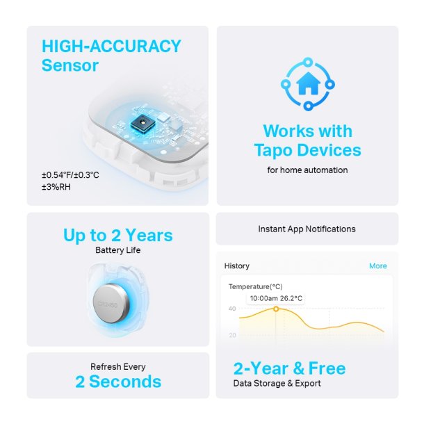 Tapo T310 Smart Temperature and Humidity Sensor