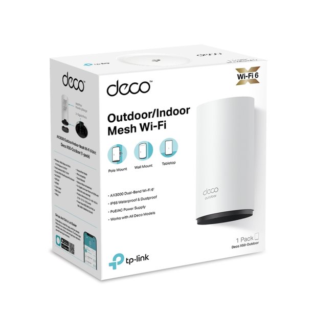 Deco X50-Outdoor AX3000 Outdoor/Indoor Mesh Wi-Fi 6 Unit