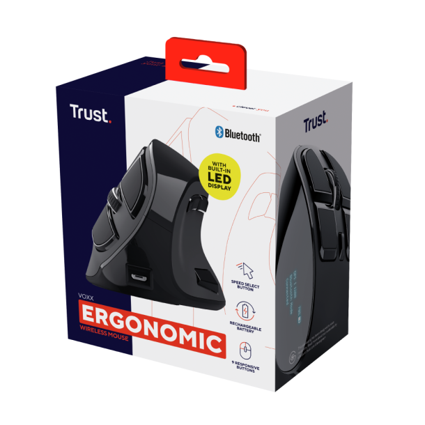 Trust Voxx Ergonomic Rechargeable Mouse