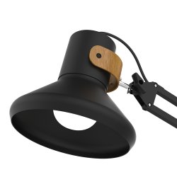 Unilux Baya Bamboo LED lampe, sort/tr