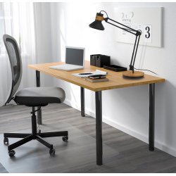 Unilux Baya Bamboo LED lampe, sort/tr