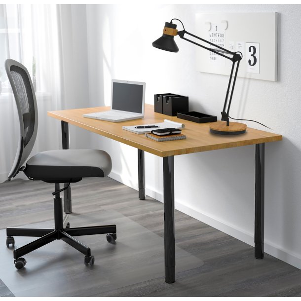 Unilux Baya Bamboo LED lampe, sort/tr