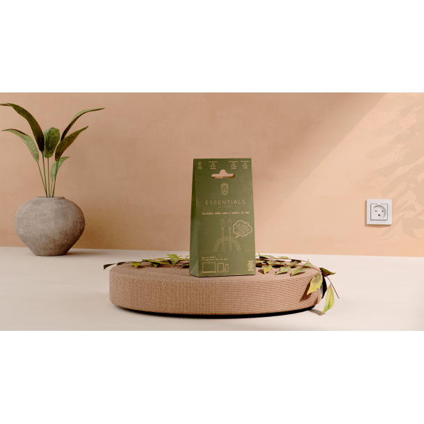 &Euml;SSENTIALS 100W USB-C to USB-C Cable, 2.5m, 480 Mbps