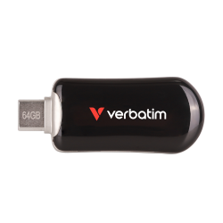 VERBATIM Plectra USB-C Flash Drive Black 64GB