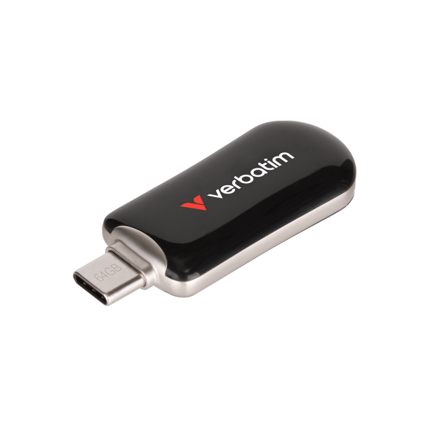 VERBATIM Plectra USB-C Flash Drive Black 64GB