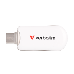 VERBATIM Plectra USB-C Flash Drive White 64GB