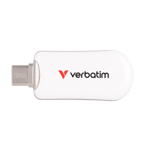 VERBATIM Plectra USB-C Flash Drive White 128GB