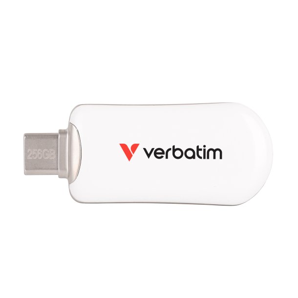 VERBATIM Plectra USB-C Flash Drive White 256GB