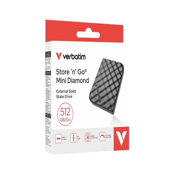 VERBATIM Store &acute;n &acute;Go Mini Diamond USB-C 512GB