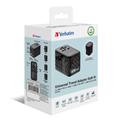 GaN III Universal Travel Adapter UTA-10 2xUSB-C PD140W QC 4+