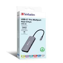 VERBATIM USB-C Pro Multiport Hub 9 Port CMH-09